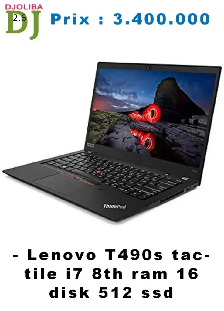 LENOVO ,T490s, tactile i7, 8th, 16/512