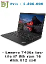 LENOVO ,T490s, tactile i7, 8th, 16/512